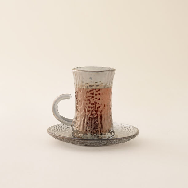 Dallaty tea set 18pcs frosted with line pattern image number 8