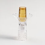 Homez Glass Diamond Oud Burner 16*16*30Cm, Brown image number 0