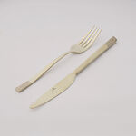 لاميسا طقم ملاعق مائدة بنقشة ليزر، ذهبي شامبين، 16 قطعة image number 1