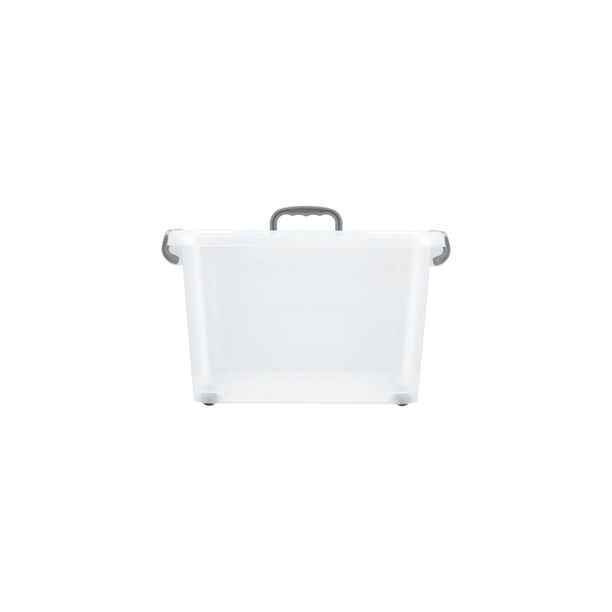 STORAGE BOX with HANDLE ON LID PLASTIC image number 1