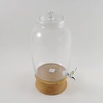 La Mesa Glass Beverage Dispenser With Wooden Base 43*21Cm image number 2