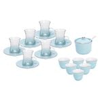 Tea And Coffee Set Of 20 Pieces Light Blue image number 0
