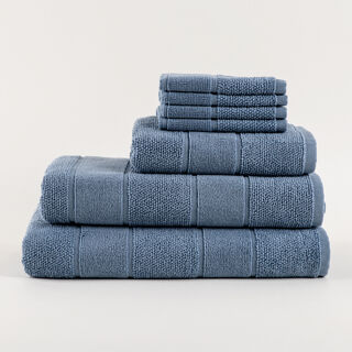 Boutique Blanche Riviera Sky Stripe 100% Cotton Bath Sheet 100*150 Cm