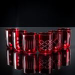 La Mesa 6 Pieces Glass Tumblers Assorted Red image number 4
