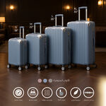 Travel Vision 4Pcs Trolley Case Set, Brown image number 9