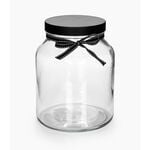Alberto Glass Storage Jar With Metal Lid & Ribbon V:2150Ml image number 1