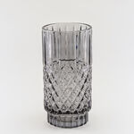 Homez vase glass light grey 14*14*27.6 cm image number 1