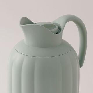 دلتي دلة حافظة للحرارة بلاستيك، أخضر 1لتر