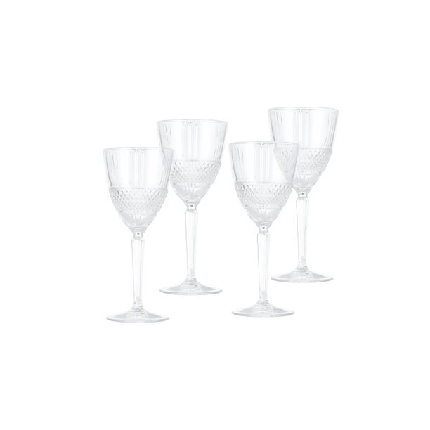 RCR transparent crystal glassware 6 pcs set with base image number 3