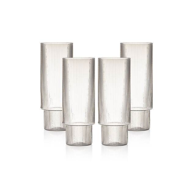 Salam 4 Pieces Glass Hiball Tumblers image number 0