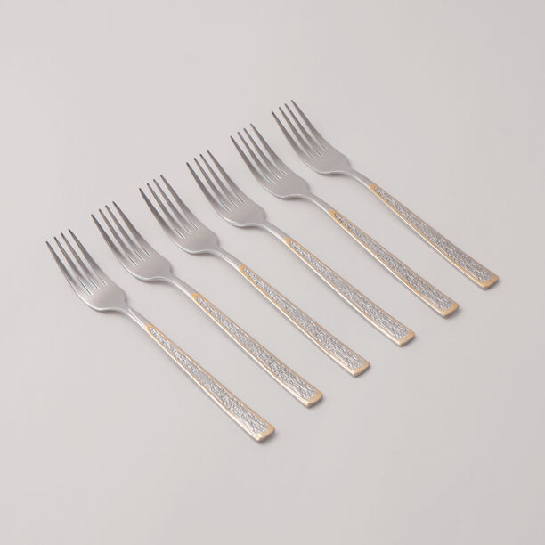 Pentola stainless steel dinner fork set 6pcs with mirror polish 3mm image number 0