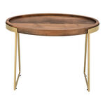 Wooden Oval Side Table Set 2 Pieces image number 3