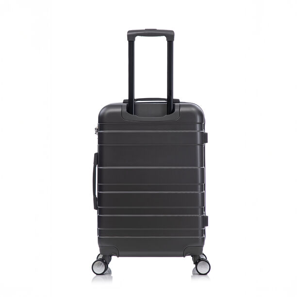 Travel Vision 3 Pieces Abs Wheeled Luggage Set, Dark Grey image number 3