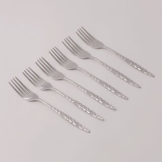 Pentola stainless steel dinner fork set 6pcs with mirror polish 3mm