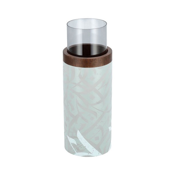 Salam Wood Pillar Candle Holder Dia 11 *Ht:30 Cm image number 1