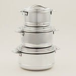 Maxima 3Pcs Stainless Steel Hotpot set image number 5