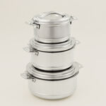 Maxima 3Pcs Stainless Steel Hotpot set image number 0