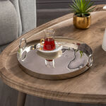 Dallaty round serving tray plain nickel 36*36*6.5 cm image number 0
