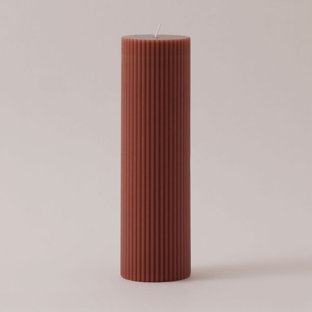 هومز شمعة من شمع الصويا، بني 7*7*20 سم image number 0
