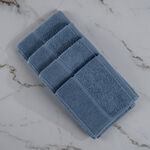 Boutique Blanche Riviera Sky Stripe 100% Cotton 4 Pieces Face Towels 30*30 Cm image number 0