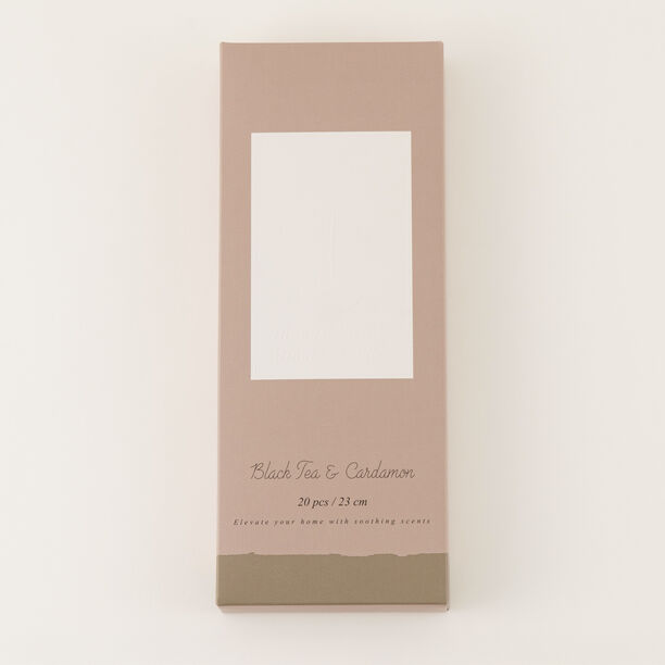 طقم فواحة معطرة أعواد مع حامل خشبي برائحة الشاي الأسود والهيل 20 قطعة image number 1