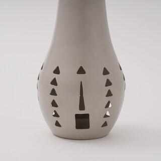 Najd Collection Metal Lantern, Beige, 12*12*25 cm