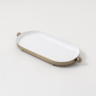Dallaty Steel Serving Tray, Gold 35*15*3Cm