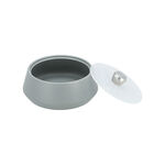 Dallaty grey porcelain date bowl with lid 15.5*15.5*10 cm image number 2