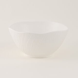 Alberto Ceramic Mixing Bowl Waves White 3.2L