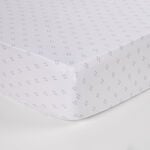Boutique Blanche Cotton Satin 300Tc Fitted Sheet King, Grey 180*200+35Cm image number 0