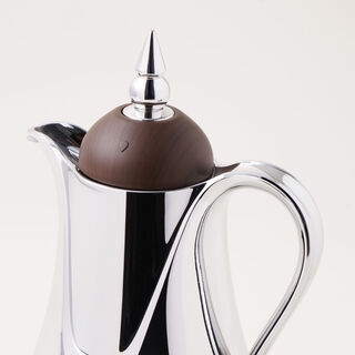 Dallaty Plastic Vacuum Flask Set Of 2, 1L, Wooden Color