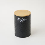 Alberto 5pcs iron storage box set with bamboo lids, black image number 6