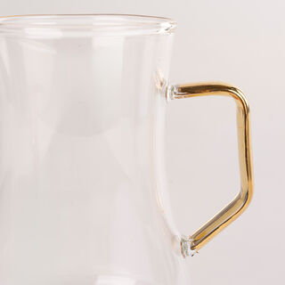 Dallaty white and gold porcelain tea and coffee cups set 18 pcs