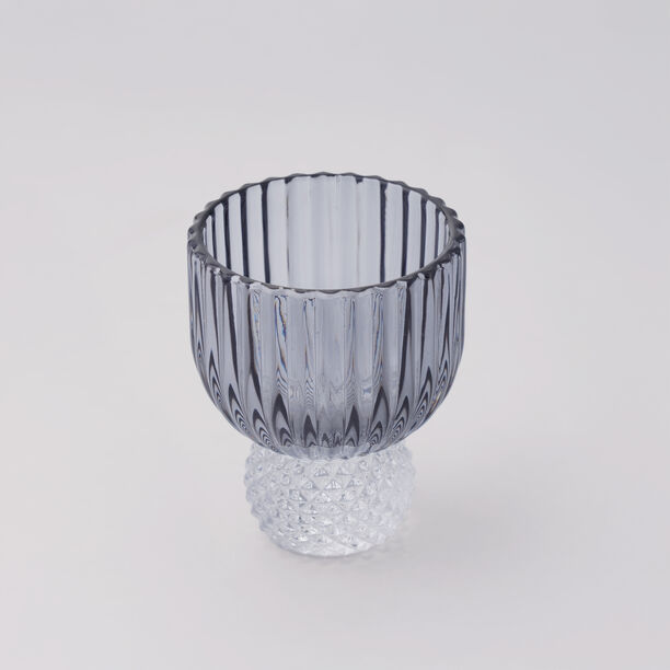 لا ميسا طقم أوعية حلويات صغيرة 4 قطع زجاج، رمادي image number 2