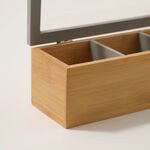 Dallaty bamboo tea box 3 sections, beige image number 2