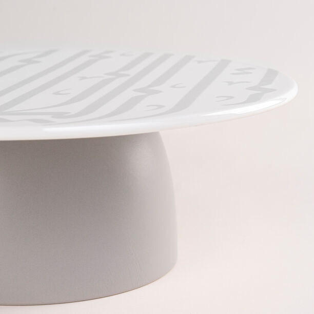 La Mesa grey/white porcelain 1 cake stand image number 3