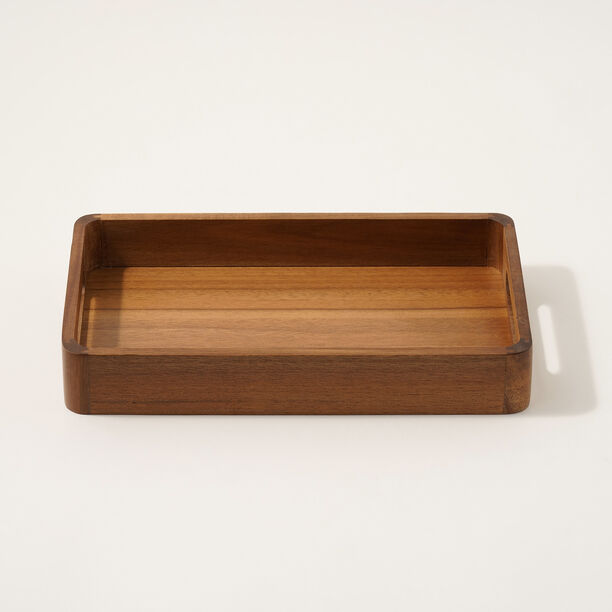 Dallaty acacia wood serving tray 5*18*32cm, brown image number 1