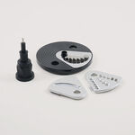 Alberto polypropylene food processor with 1.6L bowl,1.5L blender, black 800W image number 3