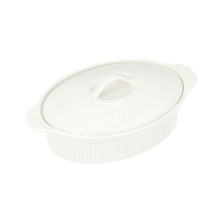 Oval Casserole With Ceramic Lid