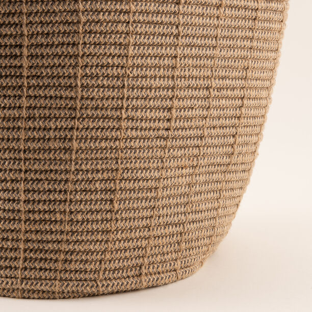 Homez jute storage basket woven 35*35*30cm, brown image number 4