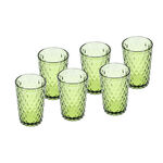 4 Pcs Embossed Green Tumbler image number 0