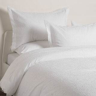 كوتاج طقم لحاف كينج 6 قطع مايكروفايبر أبيض، 230*250 سم