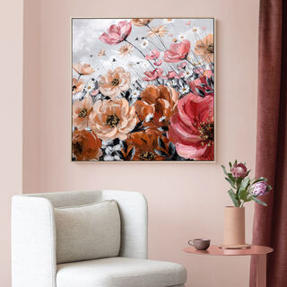 Wall Art Flower With Frame