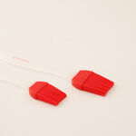 Betty Crocker silicon brush set of 2 pieces 7.5/20cm red image number 1