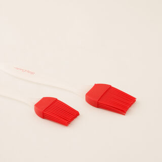 Betty Crocker silicon brush set of 2 pieces 7.5/20cm red