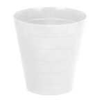 سلة مهملات بلاستيك لون أبيض image number 0