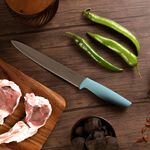 Alberto Carving Knife With Soft Blue Handle  image number 2