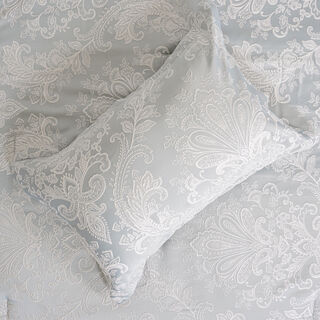 Boutique blanche 3pcs super king jacquard comforter set, in grey 250*260cm