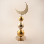 Homez Ramadan Decorative Crescent Design, Gold 17*20*59Cm image number 0