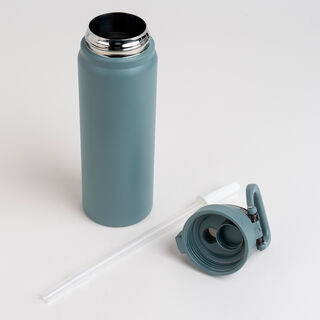 Alberto sainless steel 900ml water bottle with straw green